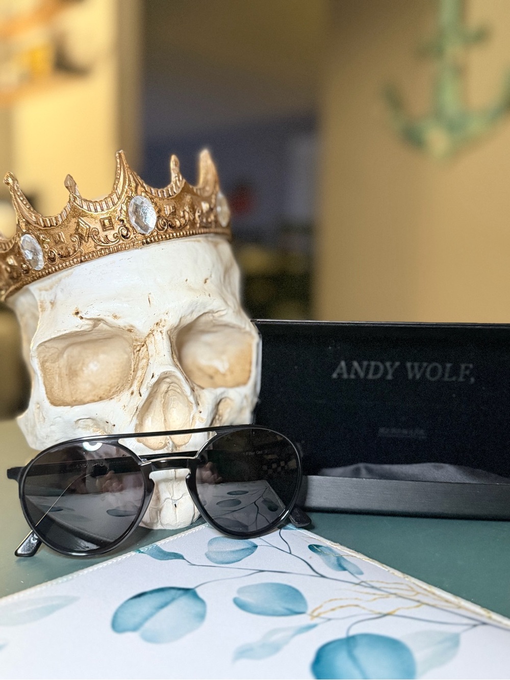 UNISEX Andy Wolf Black Grasp Col Sunglasses